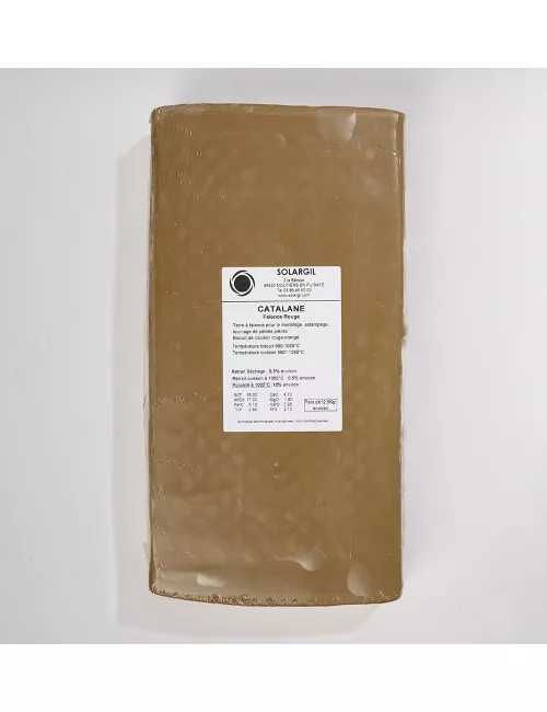 FAÏENCE ROUGE LISSE - CATALANE - 12,5 kg