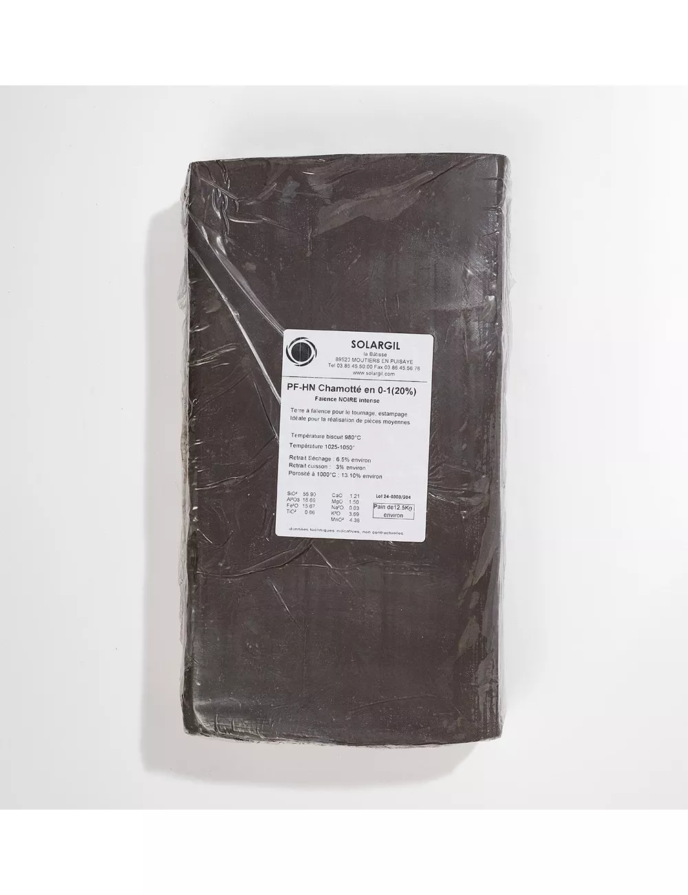 FAÏENCE ULTRA NOIRE PFHN CH. 0-0,5 - PFHNCH - 12,5 kg