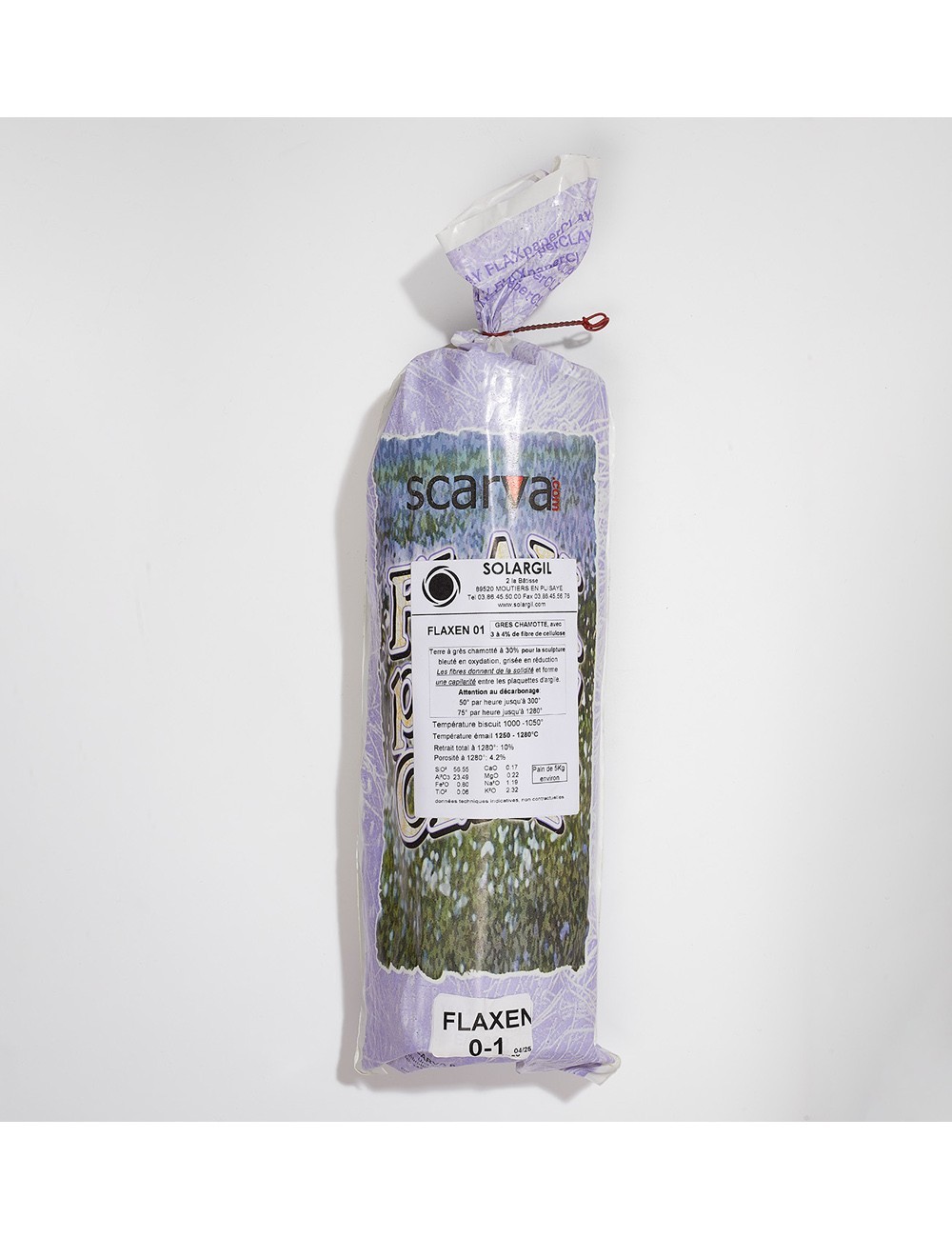 GRÈS BLANC-CRÈME CH 0-1 PAPER CLAYS - FLAXEN01 - 5 KG