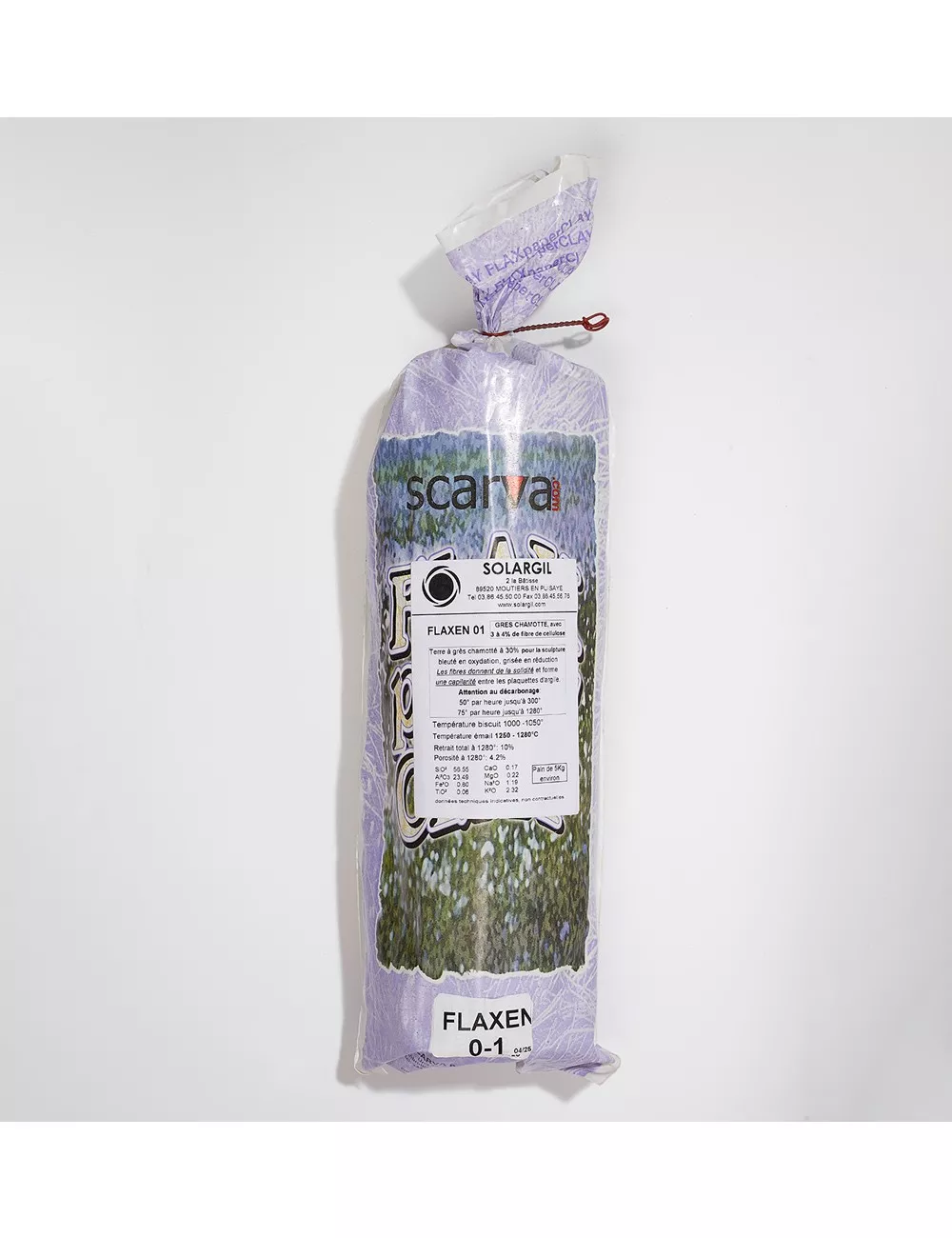 GRÈS BLANC-CRÈME CH 0-1 PAPER CLAYS - FLAXEN01 - 5 kg