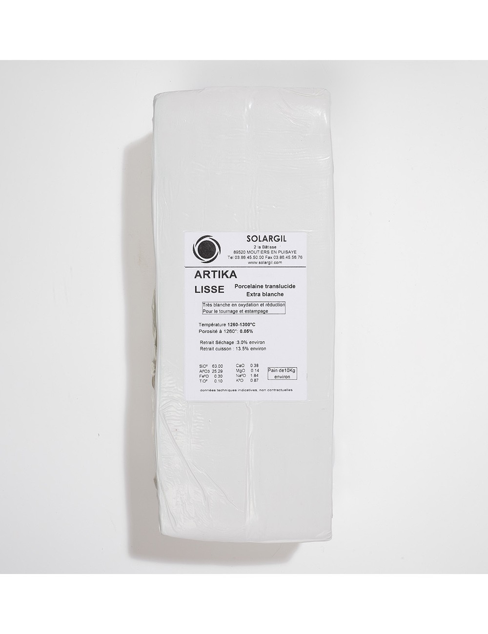 PORCELAINE LISSE - ARTIKA - 10 KG