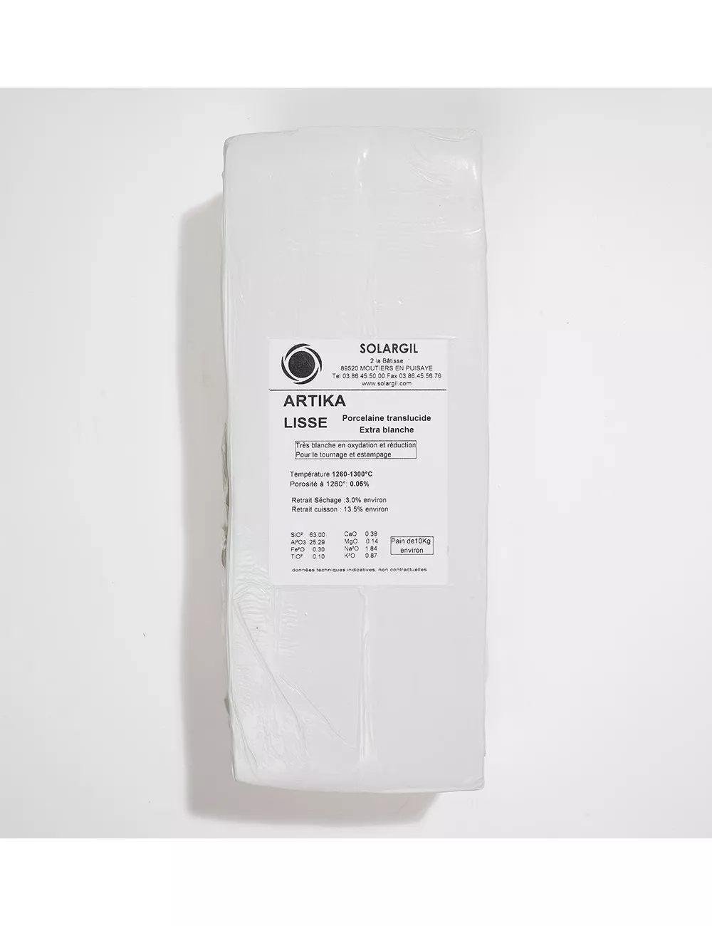 PORCELAINE LISSE - ARTIKA - 10 kg