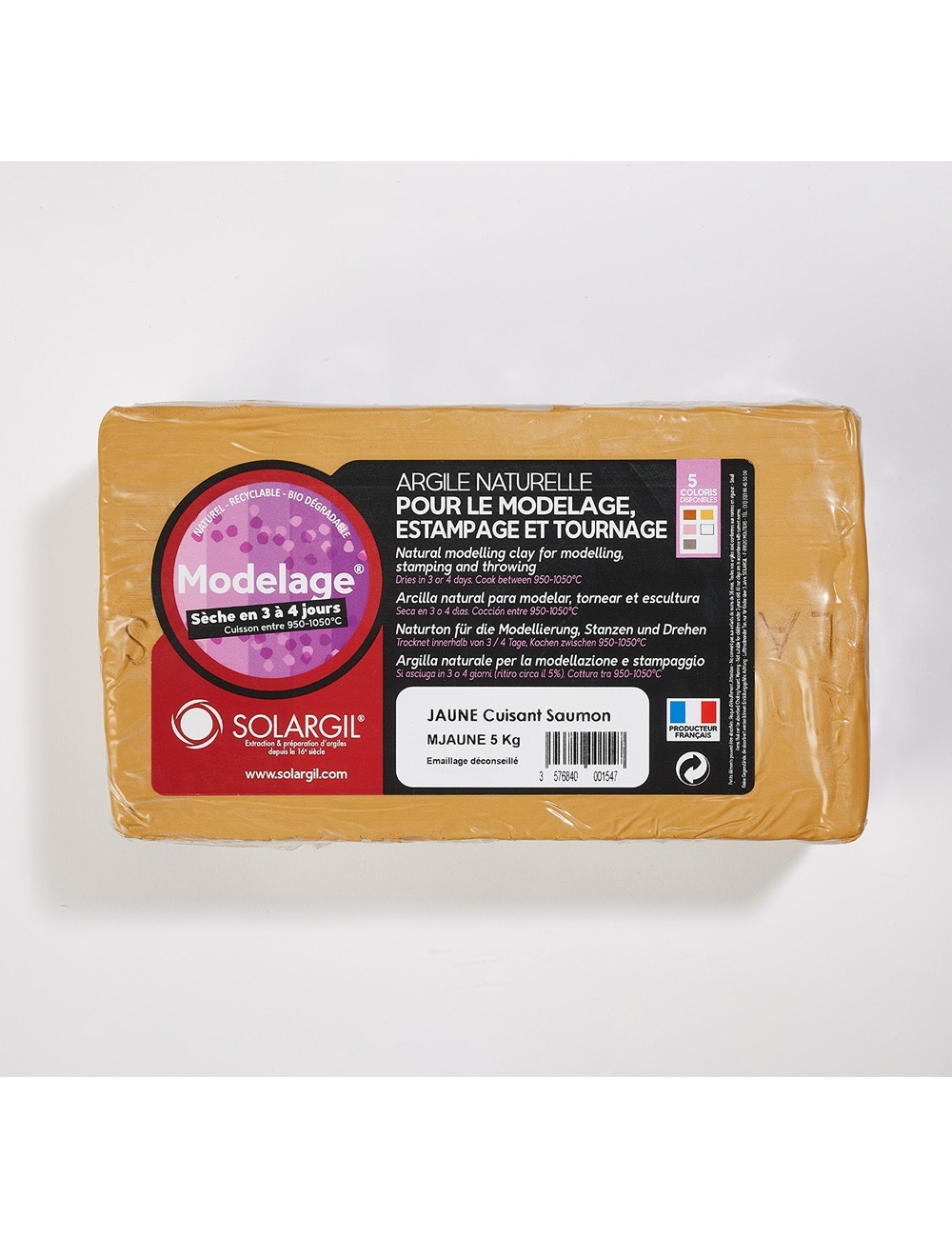 MODELAGE JAUNE - MJAUNE5 - 5 KG