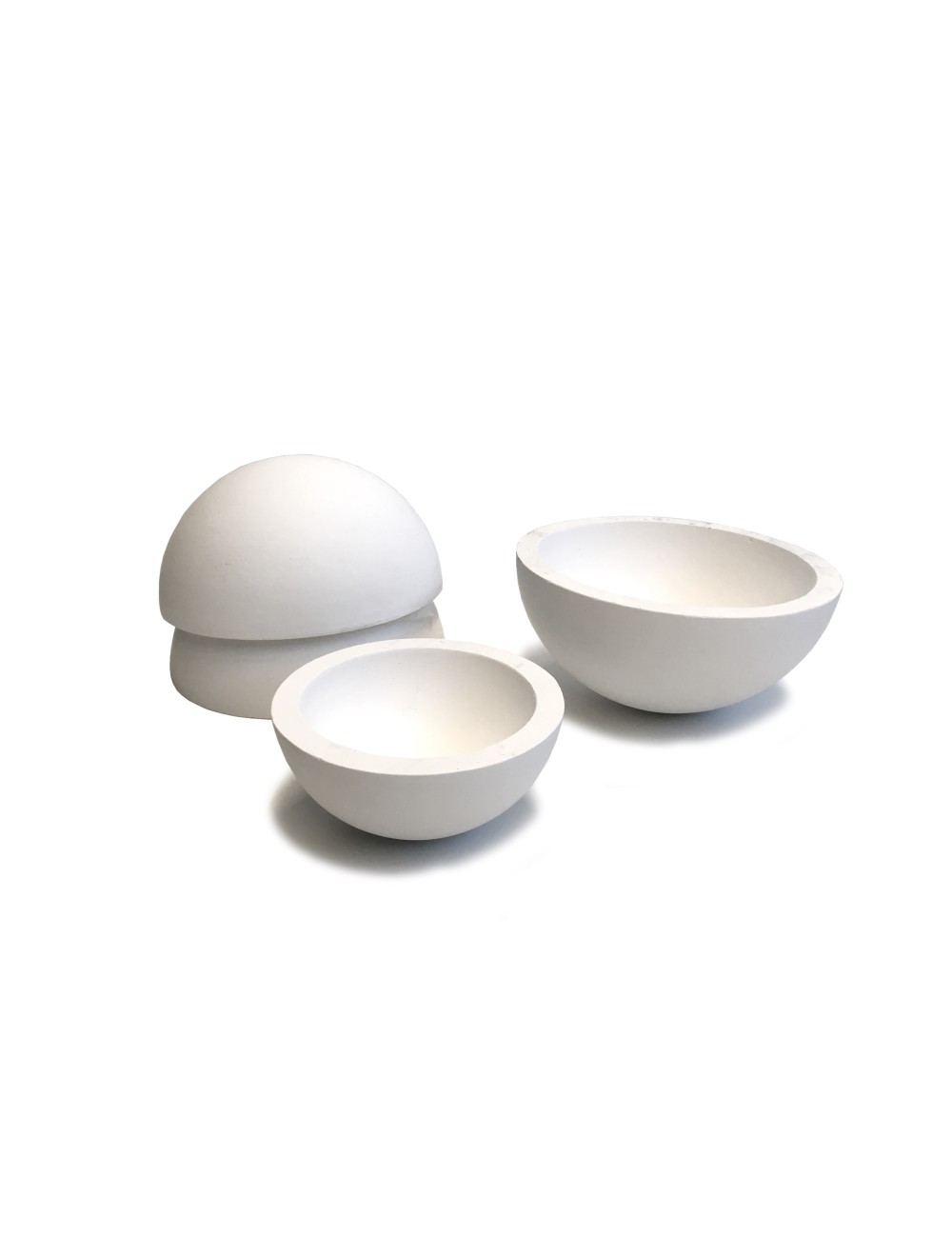 MOULE PLATRE ROND 1/2 SPHERE 67002