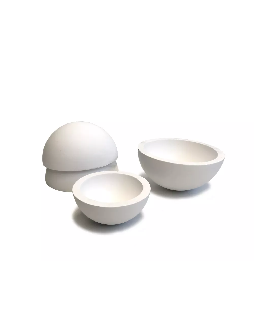 MOULE PLATRE ROND 1/2 SPHERE 67004
