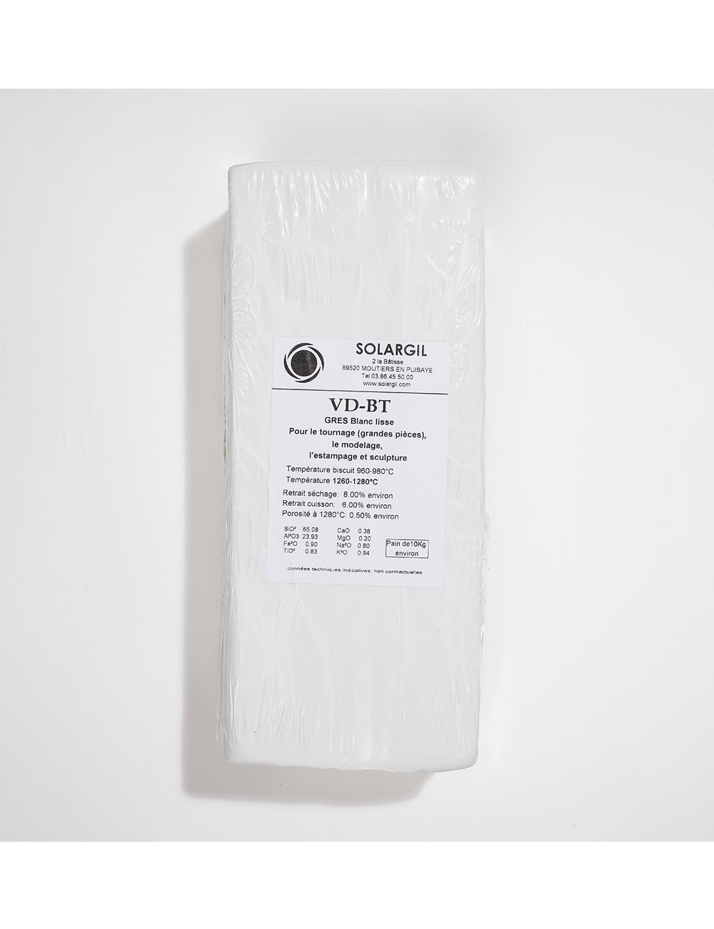 GRÈS BLANC LISSE - VDBT - 10 kg