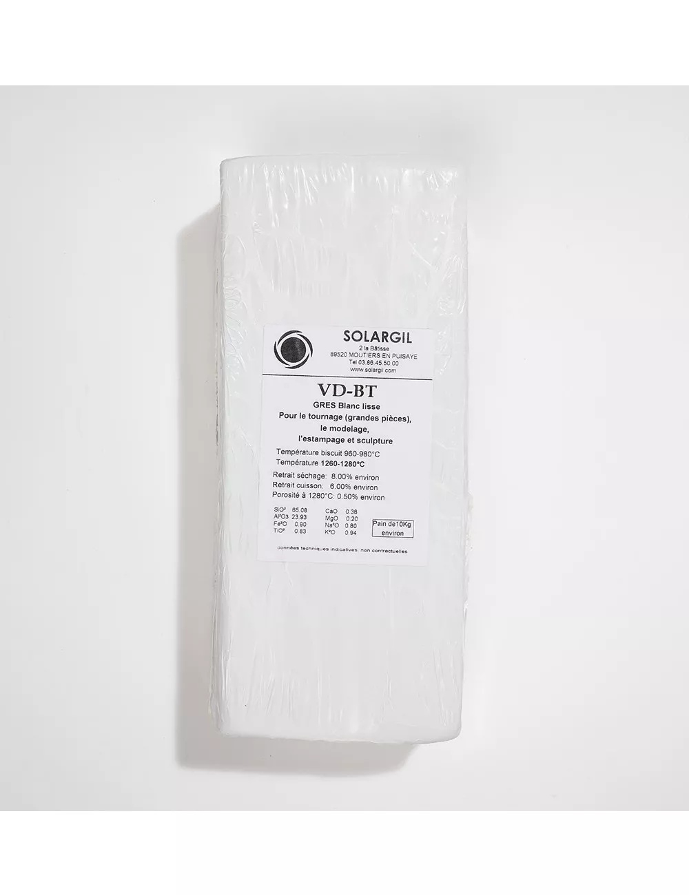 GRÈS BLANC LISSE - VDBT - 10 kg