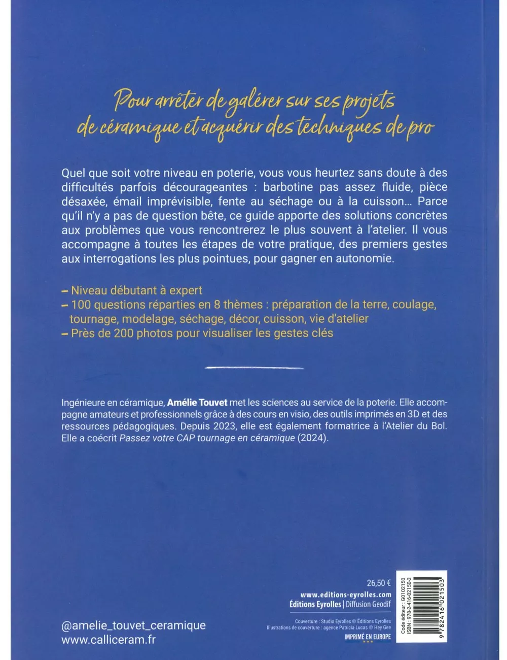 LIVRE 100 QUESTIONS-RÉPONSES POUR LES CÉRAMISTES