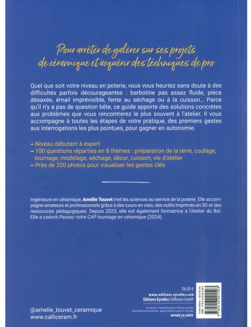 LIVRE 100 QUESTIONS-RÉPONSES POUR LES CÉRAMISTES
