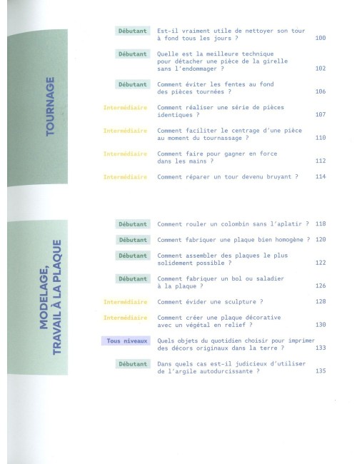 LIVRE 100 QUESTIONS-RÉPONSES POUR LES CÉRAMISTES