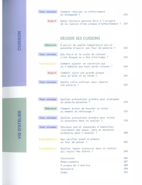 LIVRE 100 QUESTIONS-RÉPONSES POUR LES CÉRAMISTES