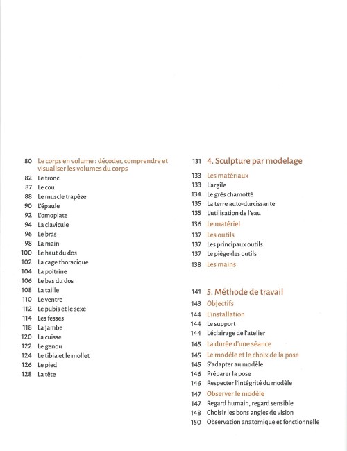 LIVRE MODELAGE D'APRÈS MODÈLE VIVANT