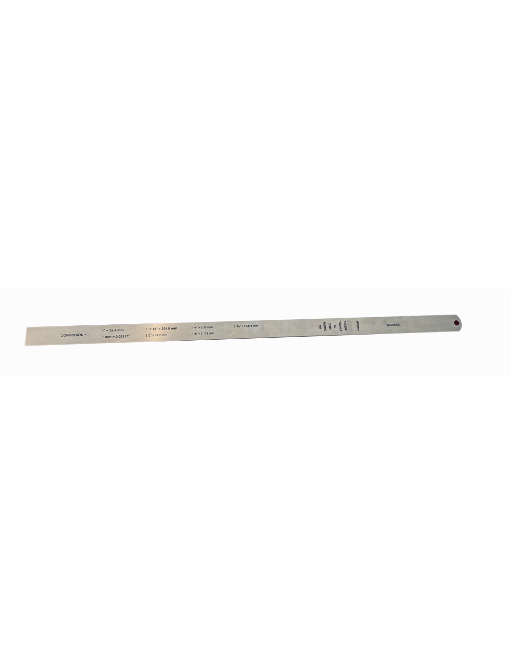 REGLET INOX SIMPLE FACE L.600 MM