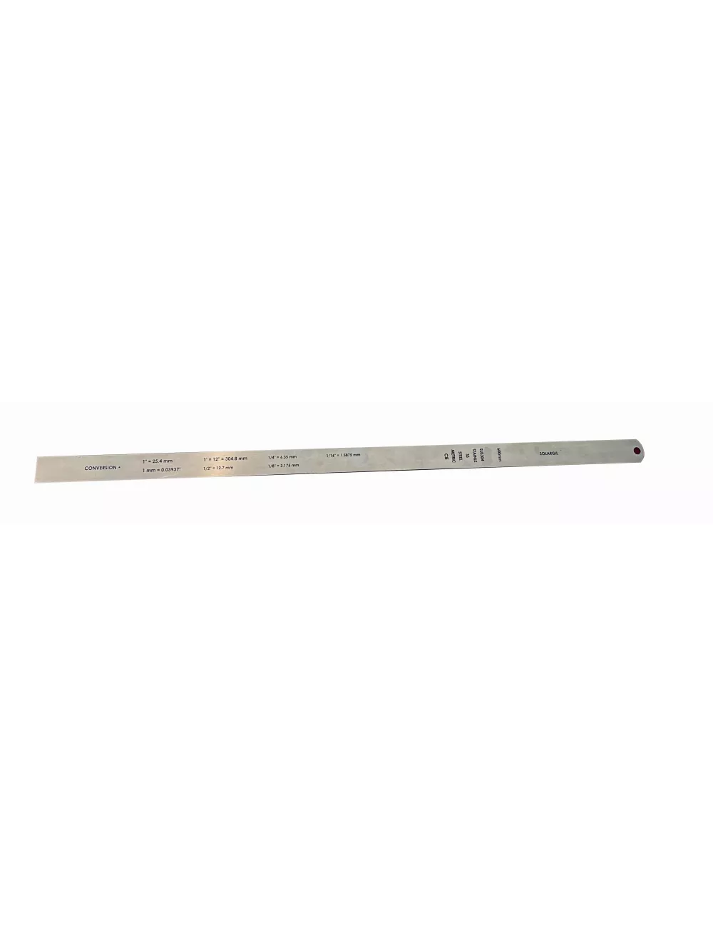REGLET INOX SIMPLE FACE L.600 MM
