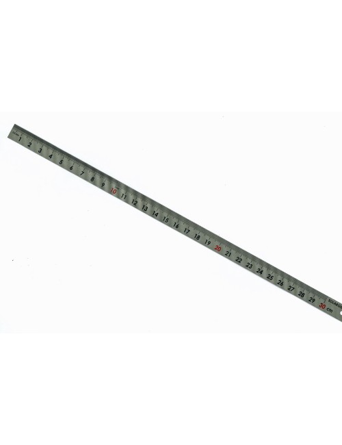 REGLET INOX SIMPLE FACE L. 300 MM