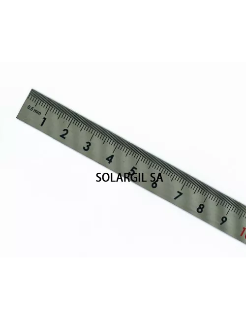 REGLET INOX SIMPLE FACE L. 300 MM