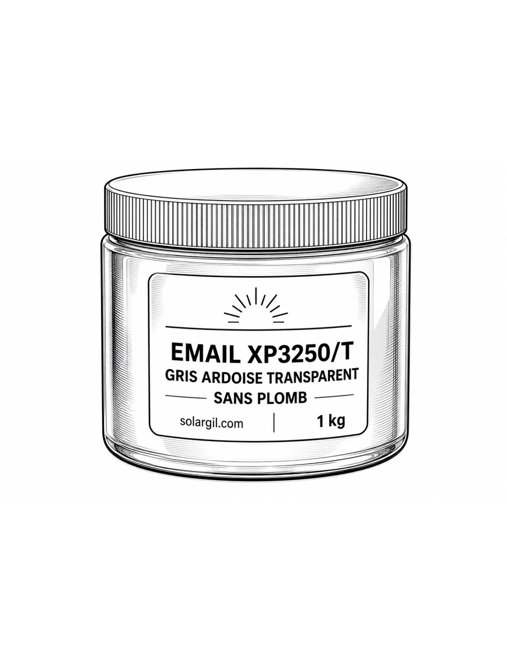 EMAIL XP3250/T GRIS ARDOISE TRANSPARENT SANS PLOMB
