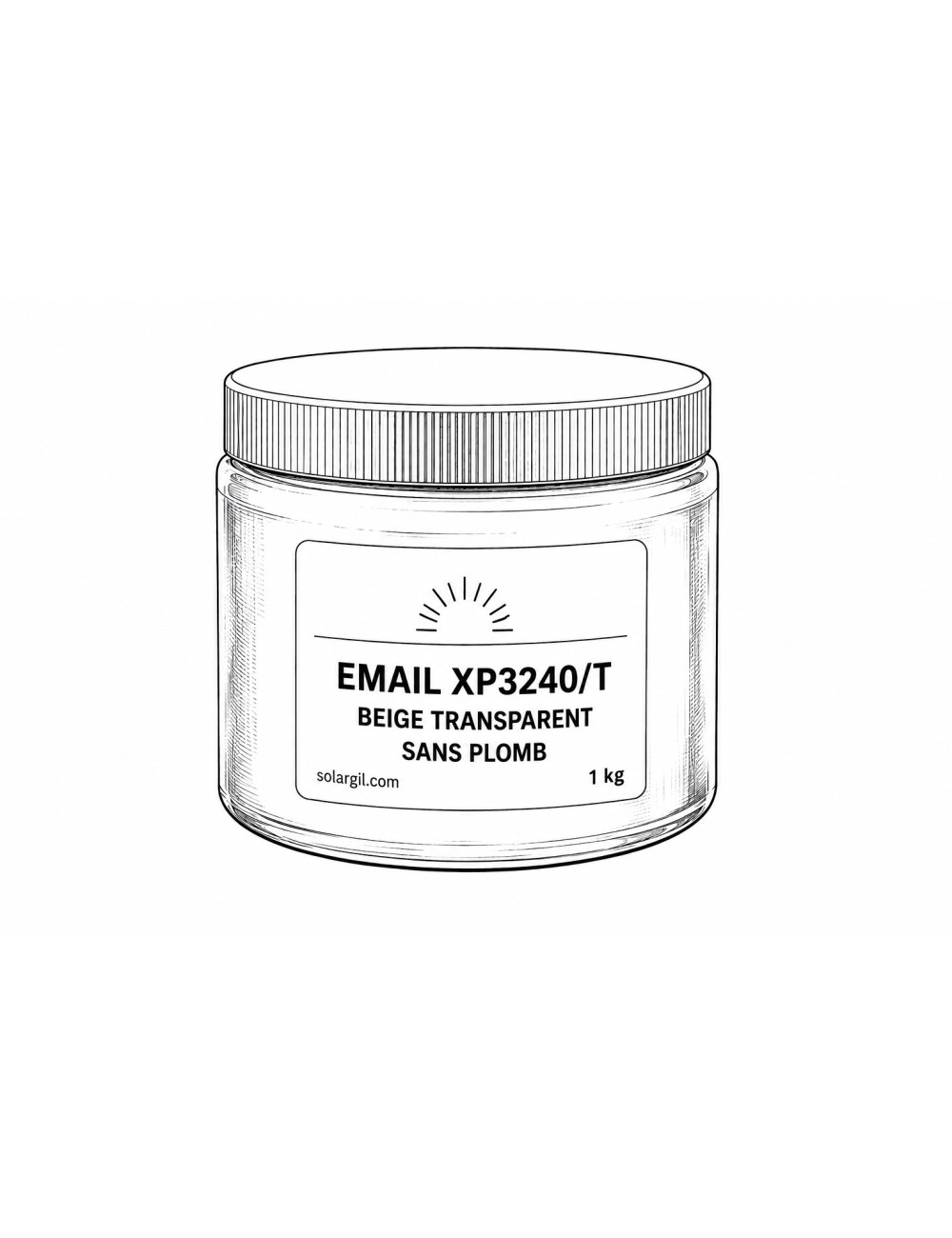 EMAIL XP3240/T BEIGE TRANSPARENT SANS PLOMB