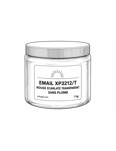 EMAIL XP3212/T ROUGE ECARLATE TRANSPARENT SANS PLOMB