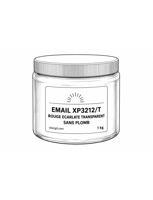 EMAIL XP3212/T ROUGE ECARLATE TRANSPARENT SANS PLOMB