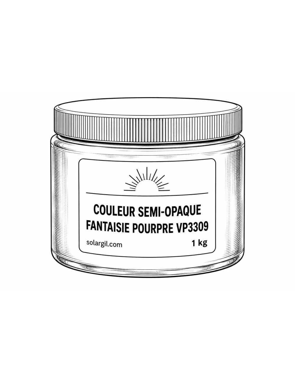 COULEUR SEMI-OPAQUE FANTAISIE POURPRE VP3309