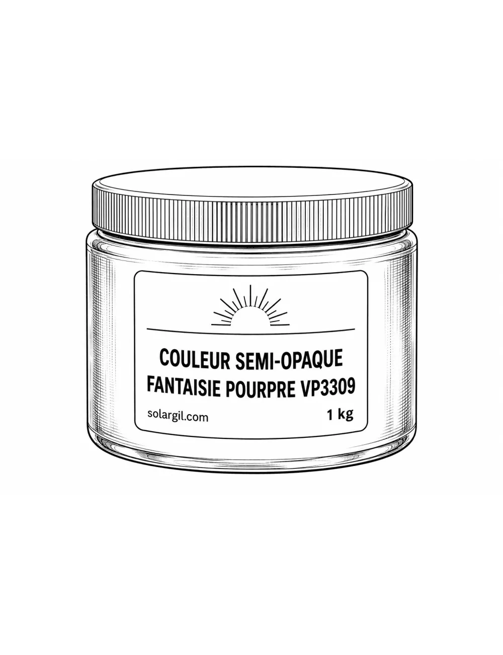 COULEUR SEMI-OPAQUE FANTAISIE POURPRE VP3309