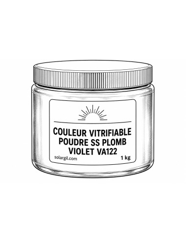 COULEUR VITRIFIABLE POUDRE SS PLOMB VIOLET VA122