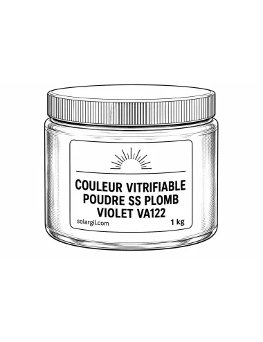 COULEUR VITRIFIABLE POUDRE SS PLOMB VIOLET VA122
