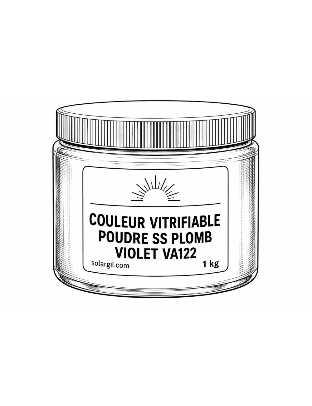 COULEUR VITRIFIABLE POUDRE SS PLOMB VIOLET VA122