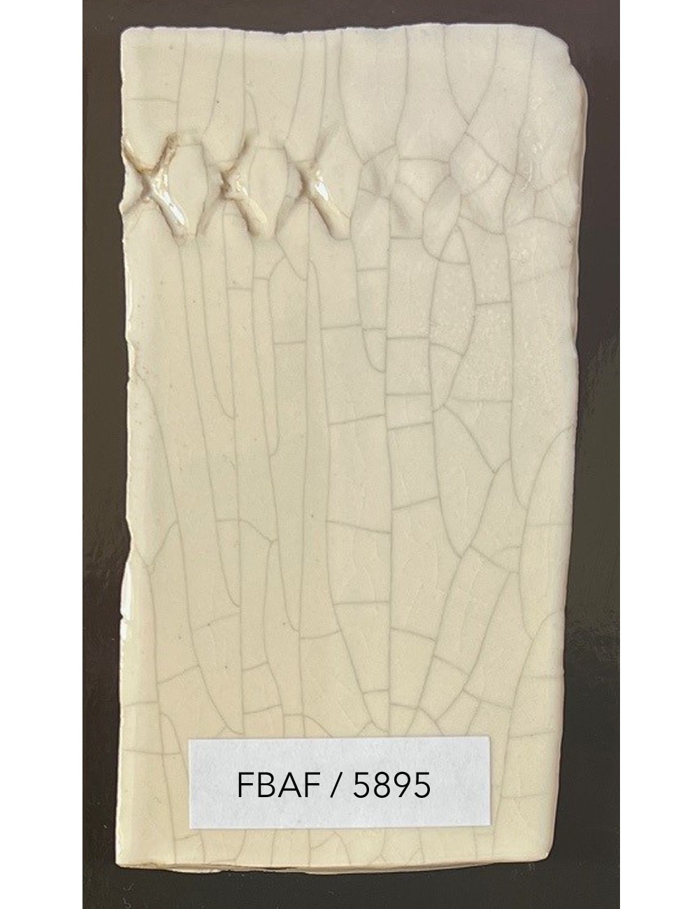 ÉMAIL FAÏENCE & RAKU CRAQUELÉ BRILLANT BLANC 5895