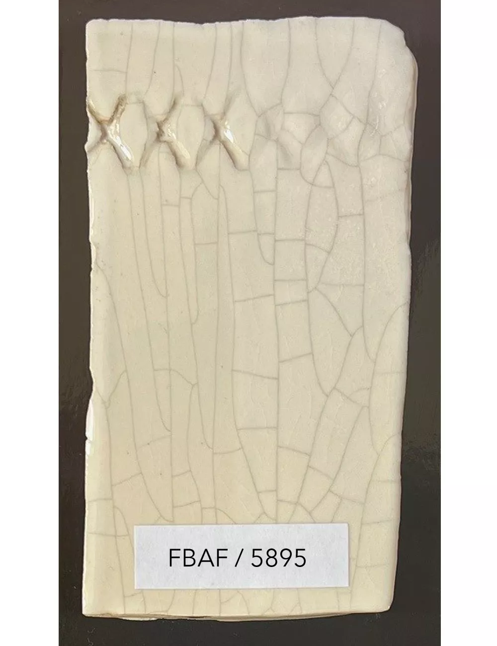 ÉMAIL FAÏENCE & RAKU CRAQUELÉ BRILLANT BLANC 5895