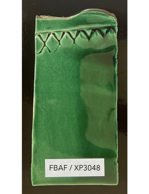ÉMAIL FAÏENCE TRANSPARENT SANS PLOMB BRILLANT VERT DE CUIVRE XP3048