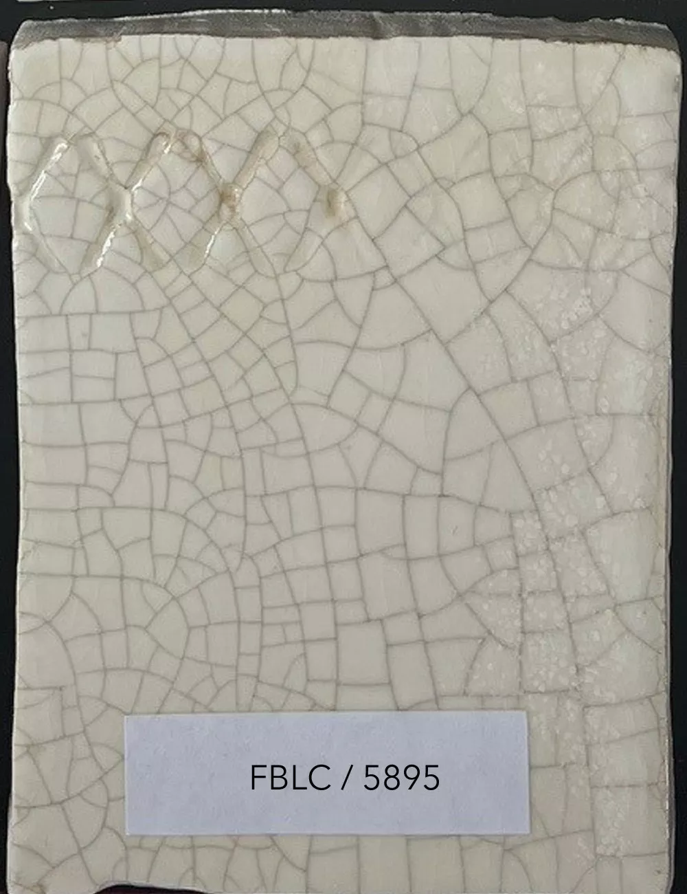 ÉMAIL FAÏENCE & RAKU CRAQUELÉ BRILLANT BLANC 5895