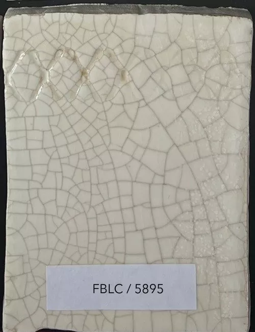ÉMAIL FAÏENCE & RAKU CRAQUELÉ BRILLANT BLANC 5895