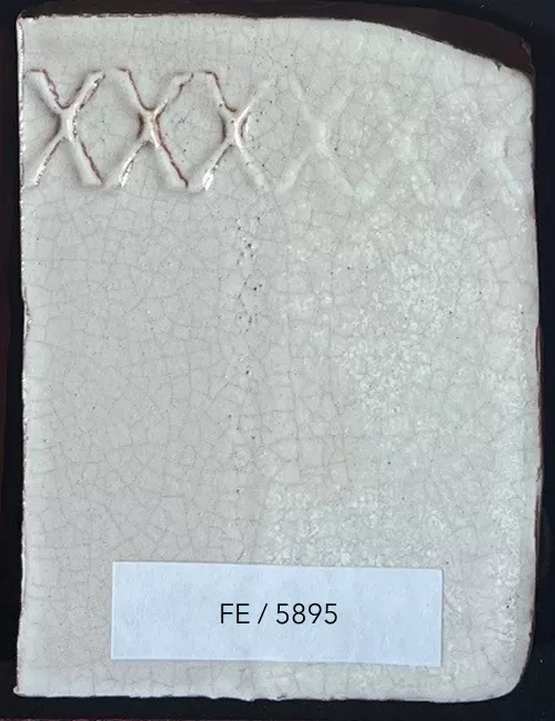 ÉMAIL FAÏENCE & RAKU CRAQUELÉ BRILLANT BLANC 5895