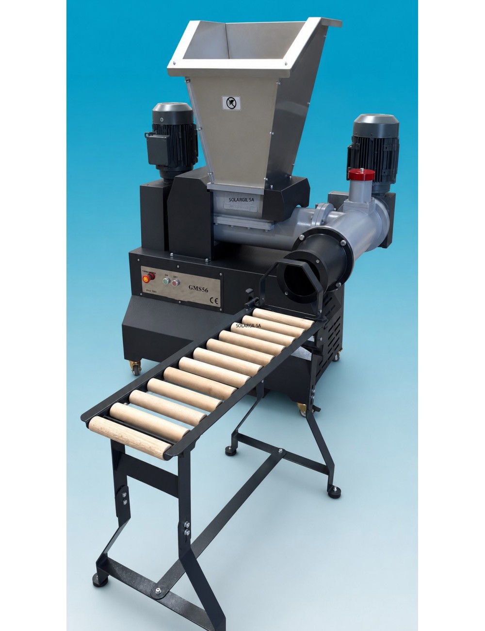 BOUDINEUSE T EN ACIER ET INOX AVEC VIDE 1000 KG/H INDUSTRIEL