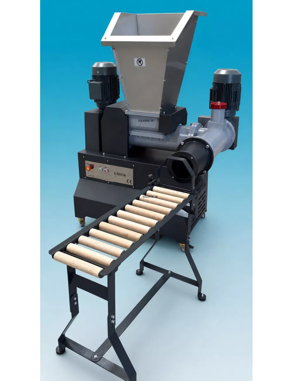 BOUDINEUSE T EN ACIER ET INOX AVEC VIDE 1000 KG/H INDUSTRIEL