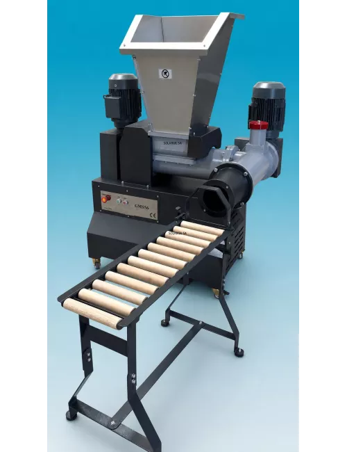 BOUDINEUSE T EN ACIER ET INOX AVEC VIDE 1000 KG/H INDUSTRIEL
