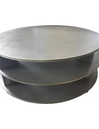 Plaque ronde SiC recristallisé SC1ND350X5 – Ø 350 × 5 mm, 1500°C