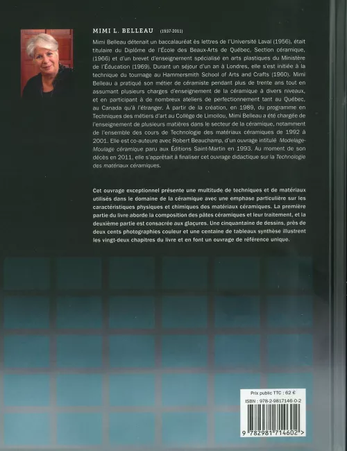 LIVRE TECHNOLOGIE DES MATÉRIAUX CÉRAMIQUES