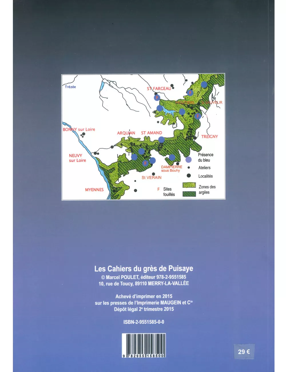 LIVRE LES GRÈS BLEUS DE PUISAYE (CAHIER DU GRÈS N°5)