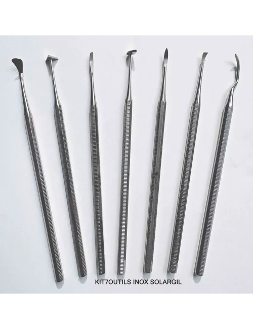 KIT 7 OUTILS DE FINITION METAL TRES FIN