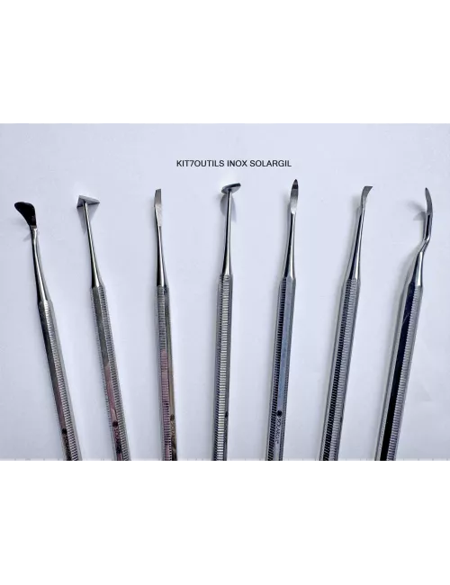 KIT 7 OUTILS DE FINITION METAL TRES FIN