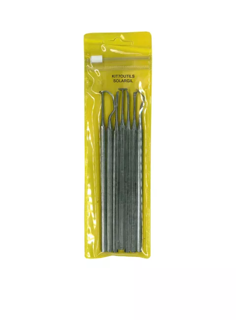 KIT 7 OUTILS DE FINITION METAL TRES FIN