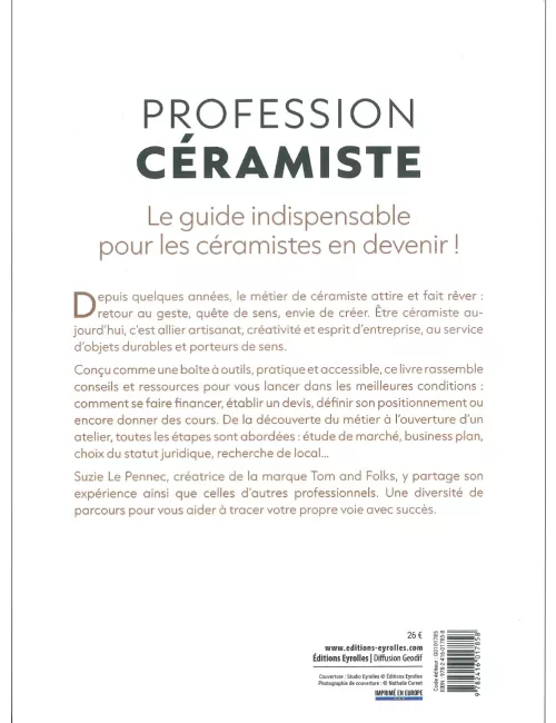 LIVRE PROFESSION CÉRAMISTE