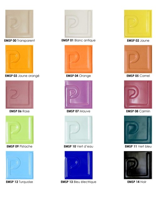 ÉMAIL FAÏENCE OPAQUE SANS PLOMB MAT JAUNE 1KG EMSP02LL