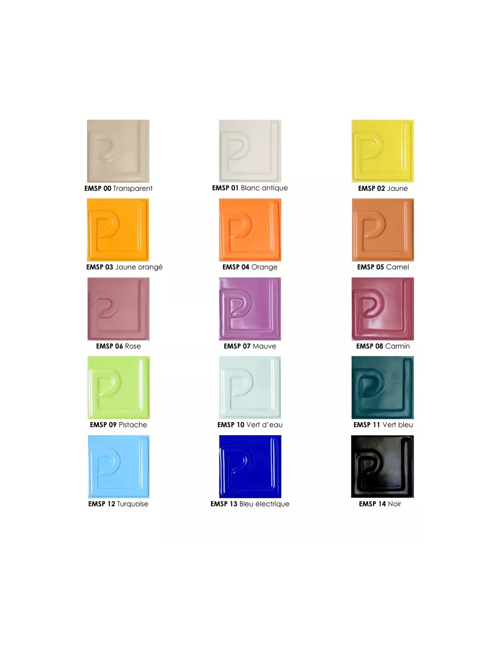 ÉMAIL FAÏENCE OPAQUE SANS PLOMB MAT ORANGE 1KG EMSP04LL