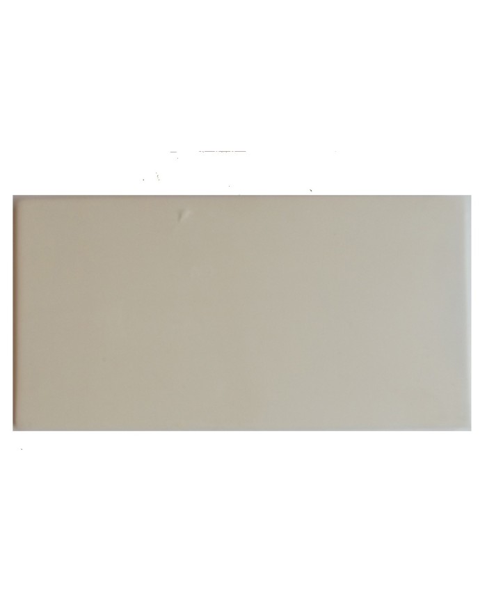 BISCUIT CARREAU FAIENCE BLANCHE-CREME 150*75*6.5 MM