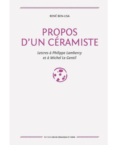 LIVRE "PROPOS D'UN CÉRAMISTE"