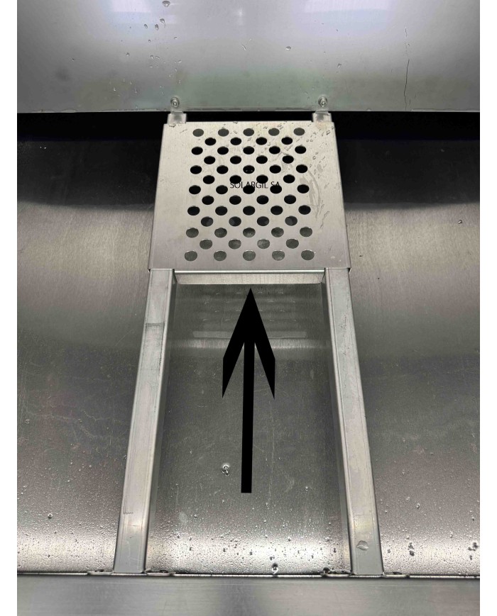CABINE D'EMAILLAGE INOX RIDEAU D'EAU MODELE ECONOMIQUE RS5205